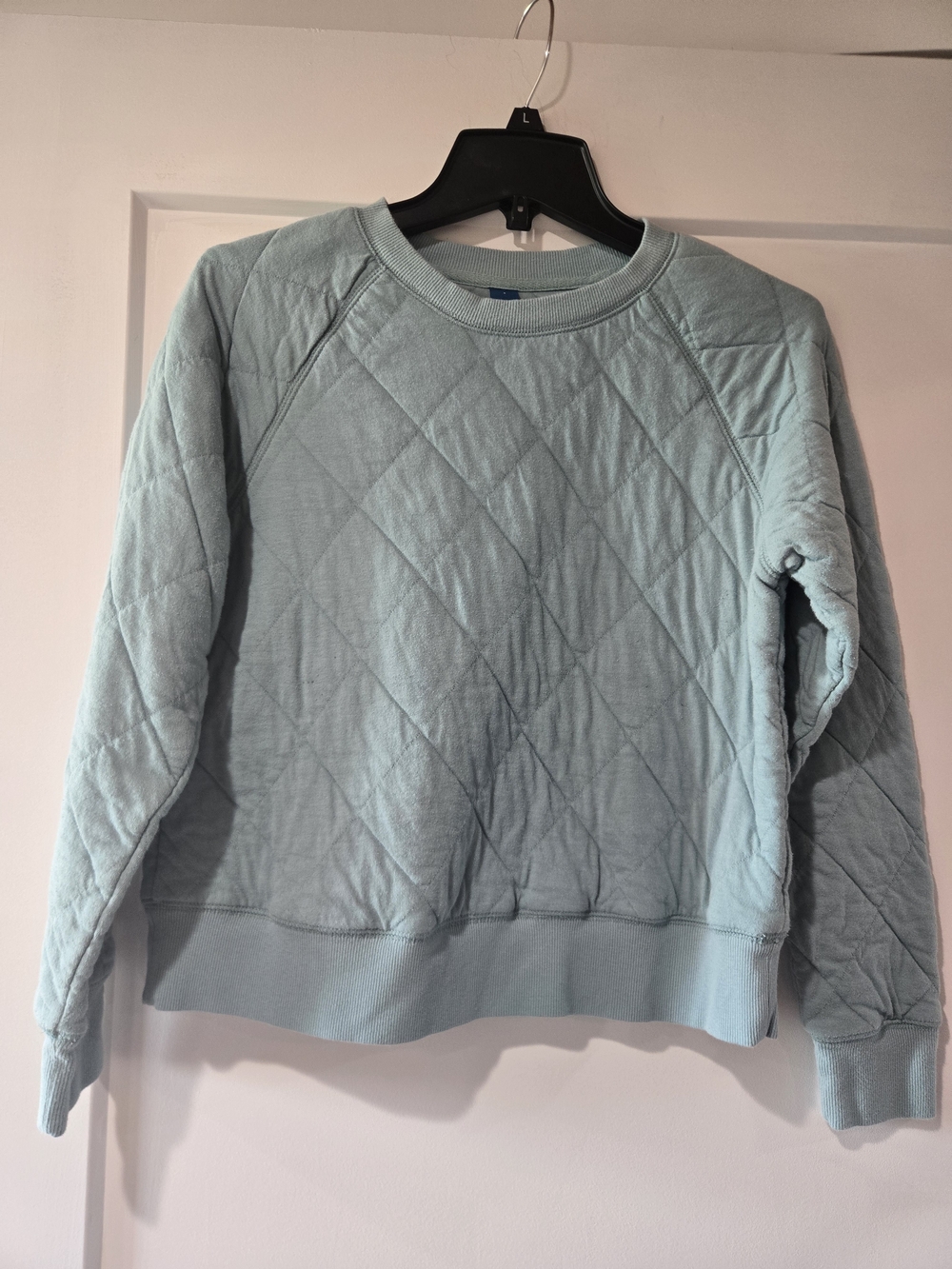 Old Navy Quilted Crewneck Sweatshirt - Pale Blue